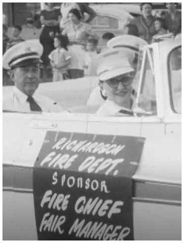 Jackie Huffhines in car parade